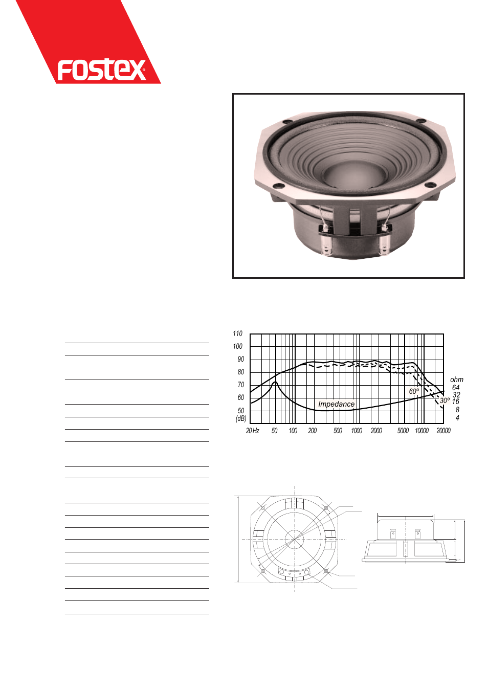 Fostex FW187 User Manual | 1 page