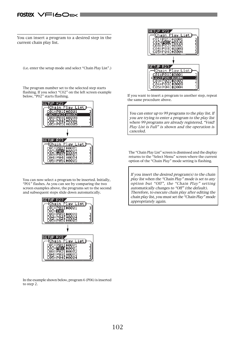 Fostex VF160EX User Manual | Page 102 / 158