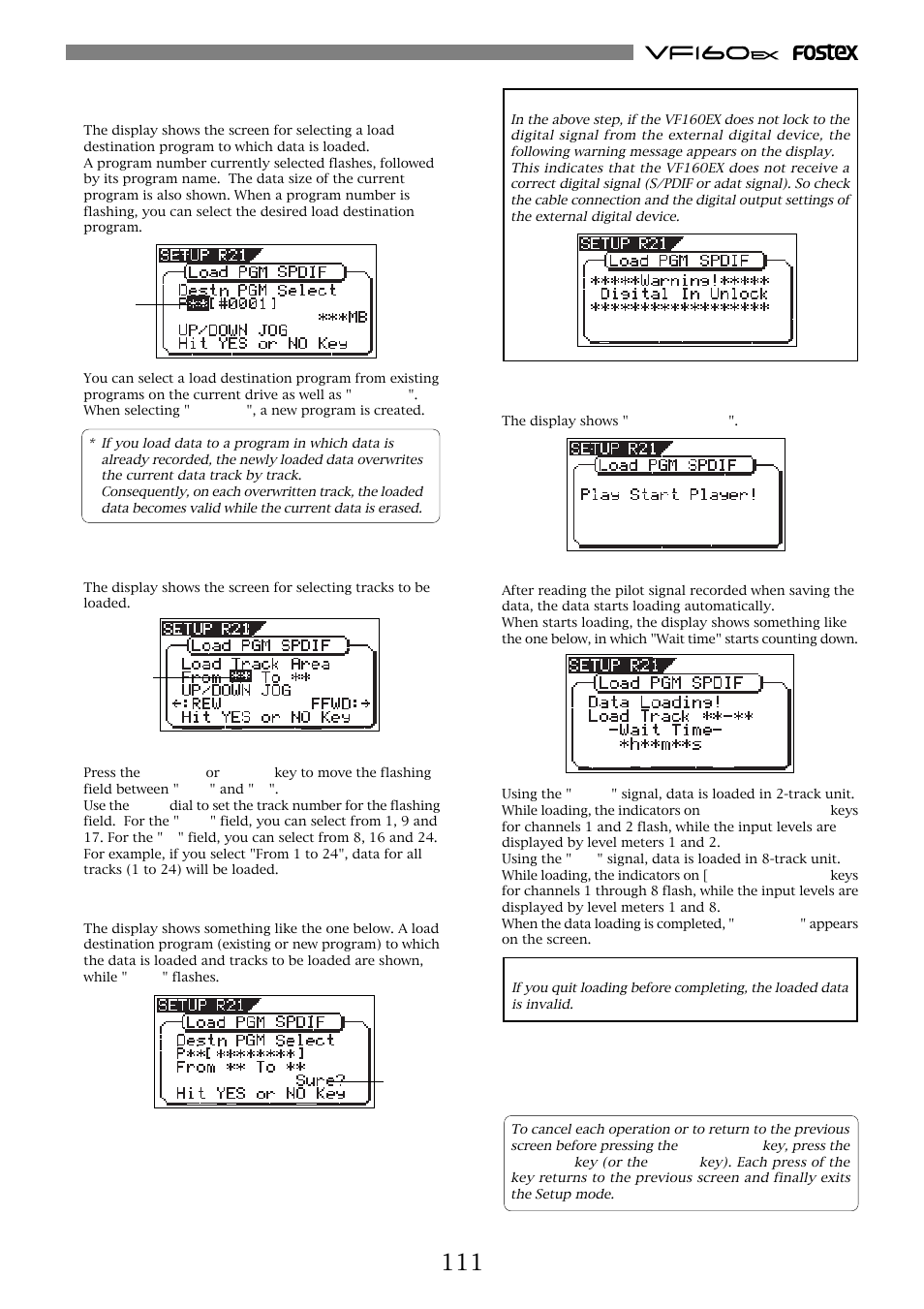 Fostex VF160EX User Manual | Page 111 / 158