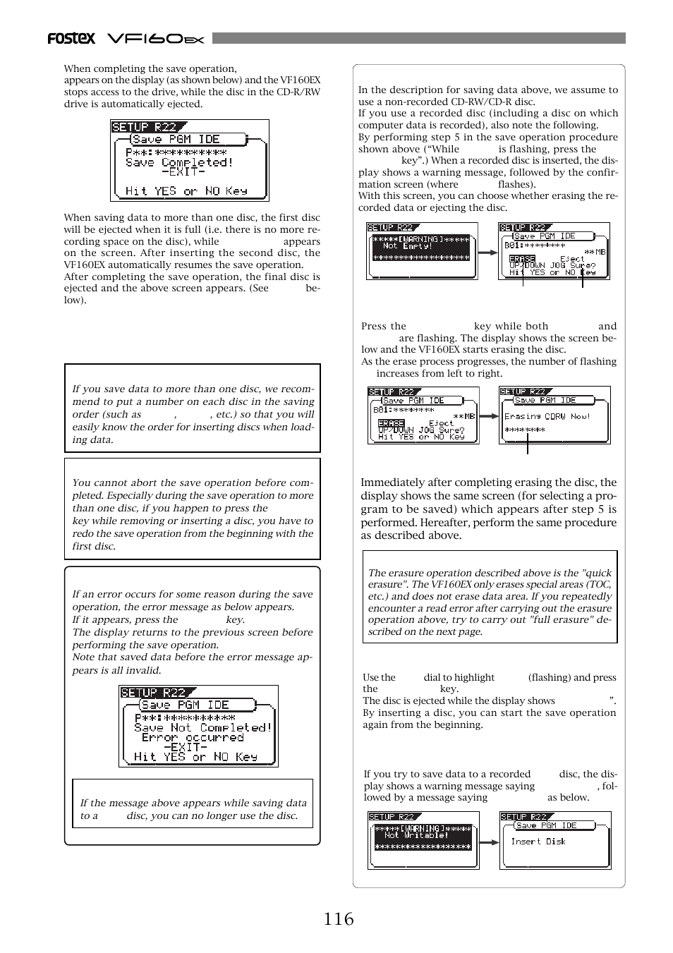 Fostex VF160EX User Manual | Page 116 / 158