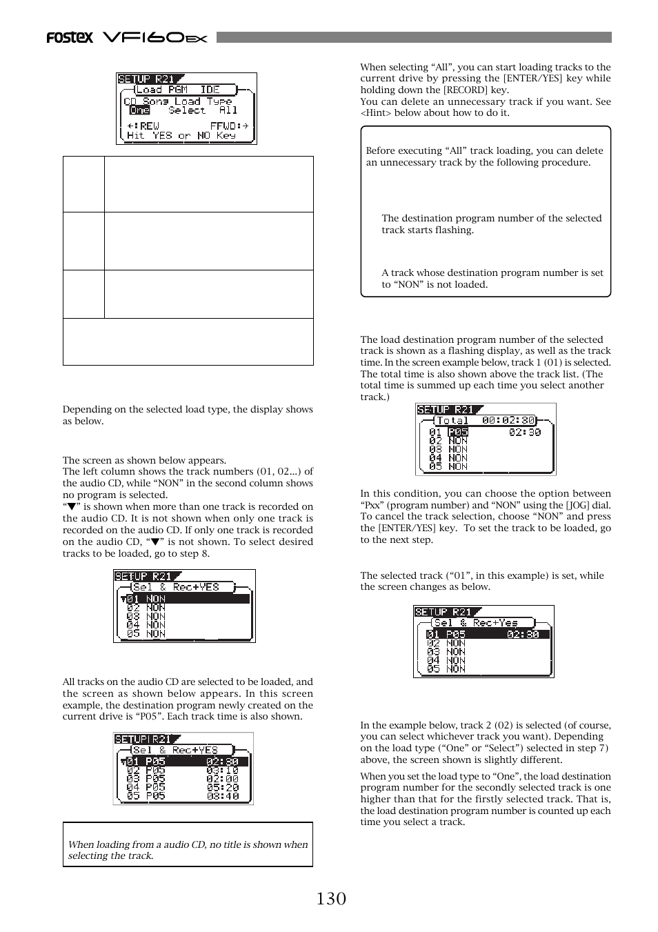 Fostex VF160EX User Manual | Page 130 / 158