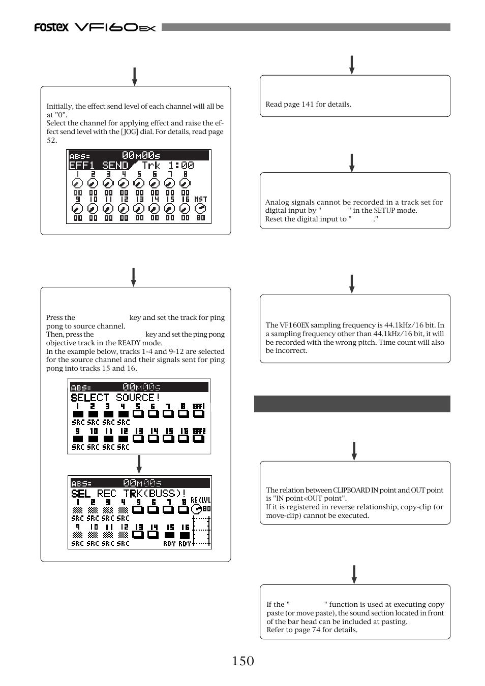 Having trouble editing | Fostex VF160EX User Manual | Page 150 / 158