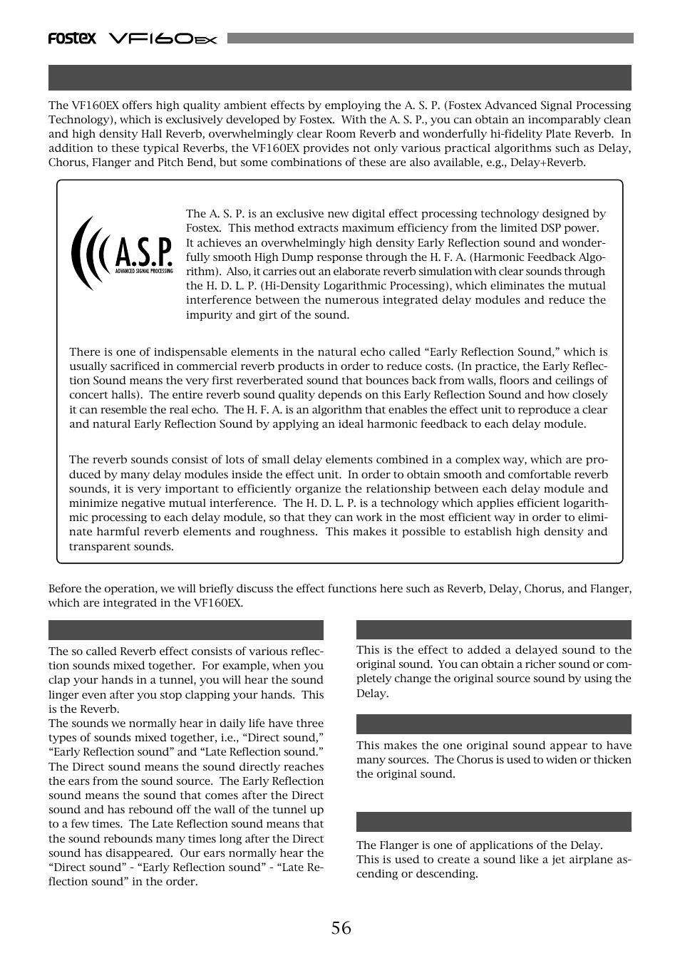 Effect edit mode | Fostex VF160EX User Manual | Page 56 / 158