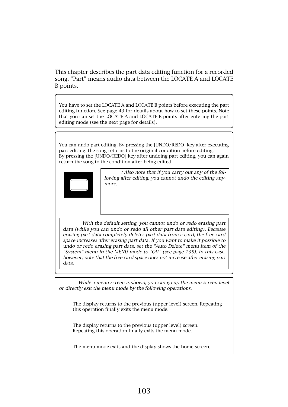 Part data editing | Fostex MR-8MKII User Manual | Page 103 / 154