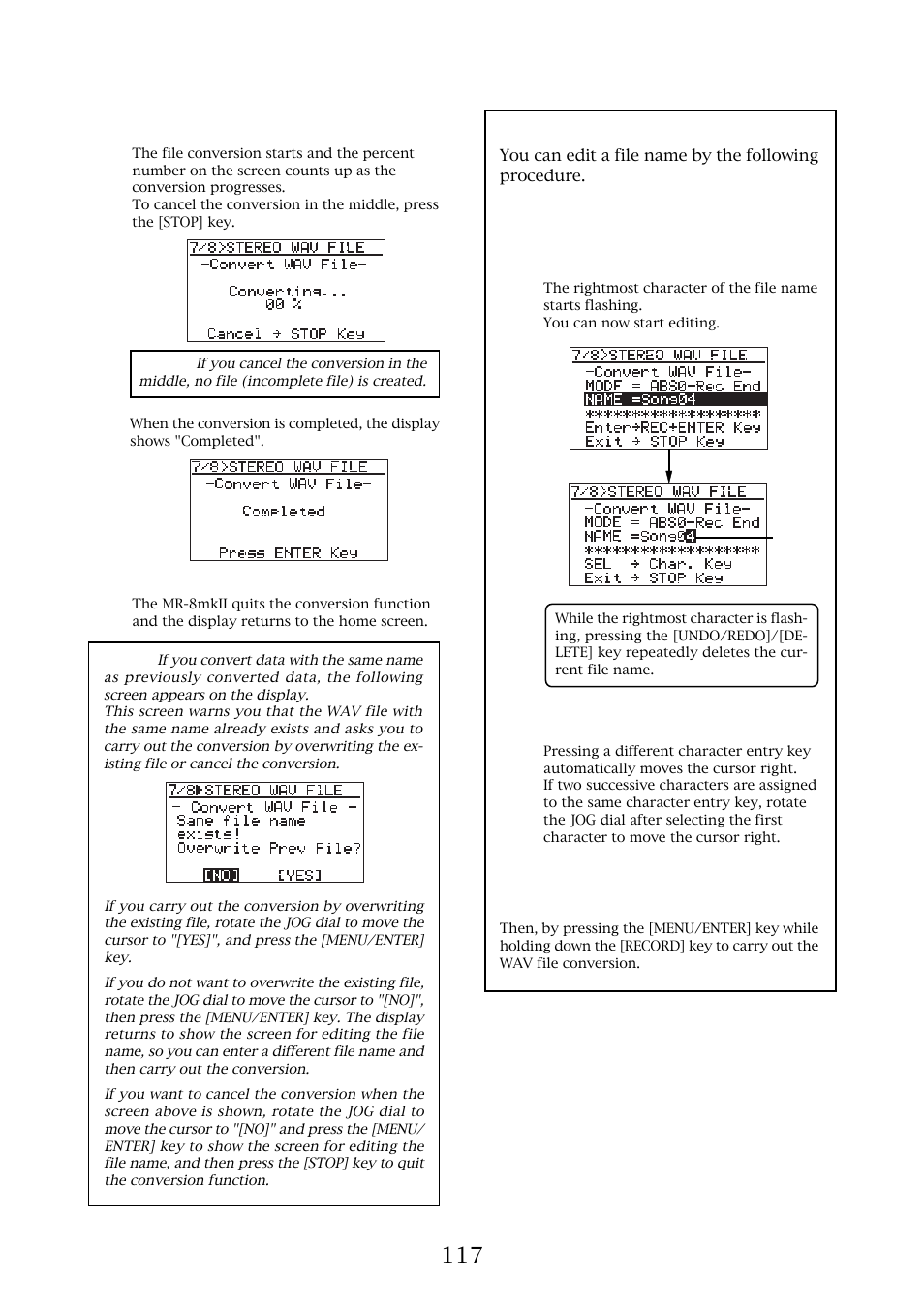 Fostex MR-8MKII User Manual | Page 117 / 154