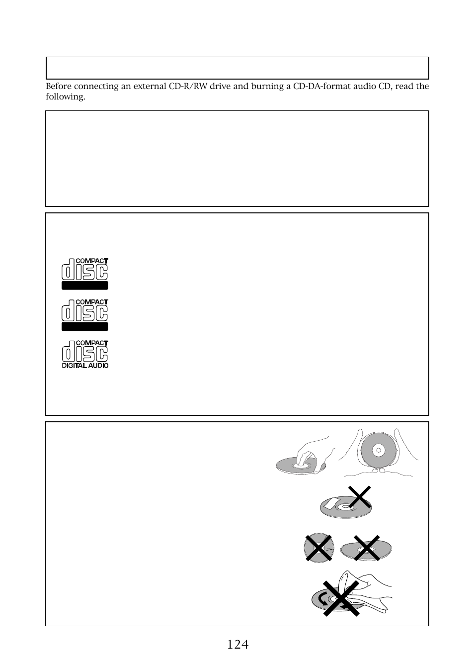 Read this page before using, Usable discs | Fostex MR-8MKII User Manual | Page 124 / 154