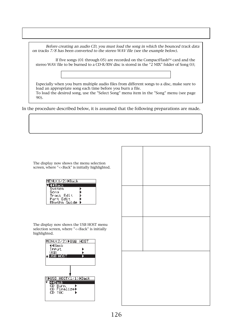 Procedure of creating an audio cd | Fostex MR-8MKII User Manual | Page 126 / 154