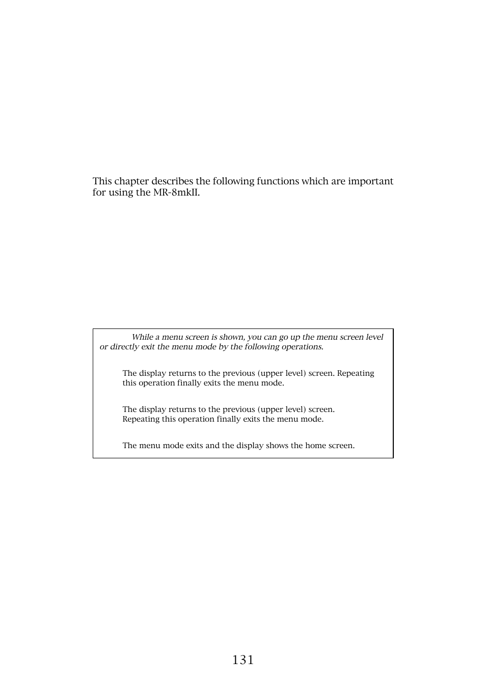 Other functions | Fostex MR-8MKII User Manual | Page 131 / 154