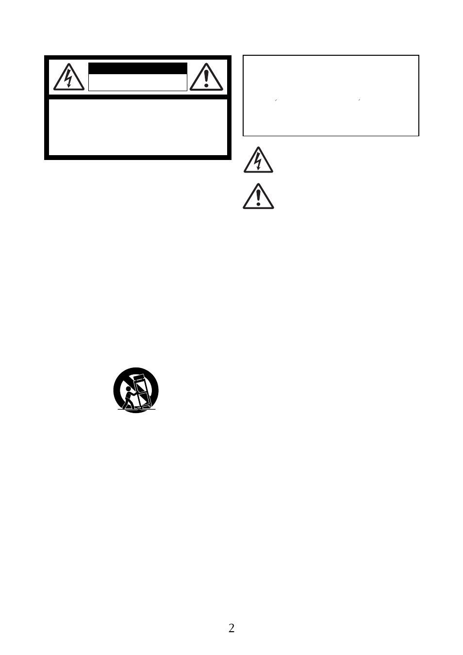 Safety instructions, Warning, Caution | Fostex MR-8MKII User Manual | Page 2 / 154