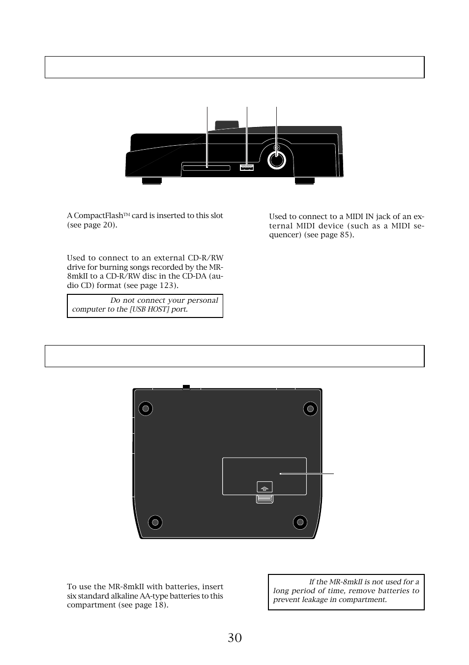 Side panel bottom panel | Fostex MR-8MKII User Manual | Page 30 / 154