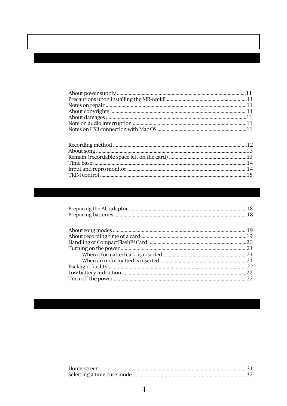 Fostex MR-8MKII User Manual | Page 4 / 154