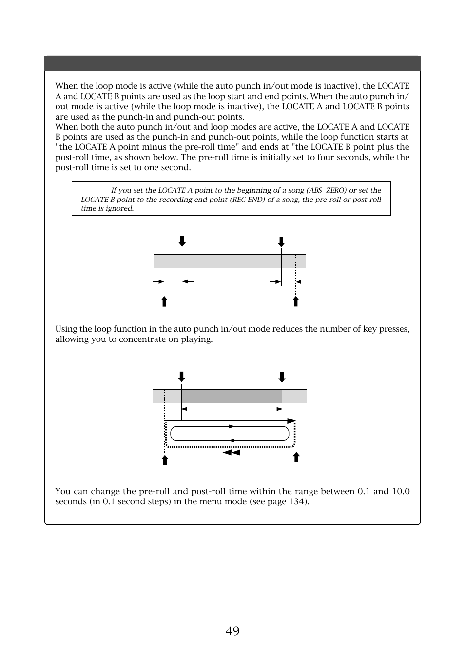 Loop function in auto punch in/out mode | Fostex MR-8MKII User Manual | Page 49 / 154