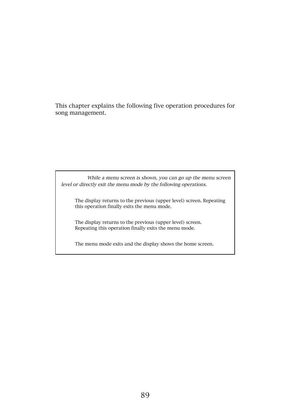 Song management | Fostex MR-8MKII User Manual | Page 89 / 154