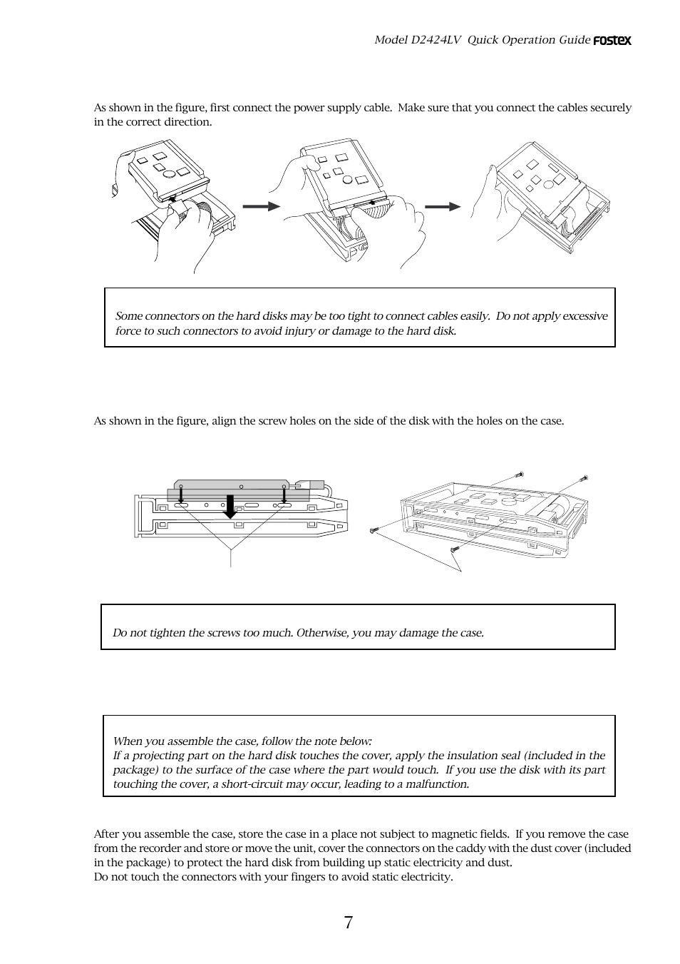 Fostex D2424LV User Manual | Page 7 / 28