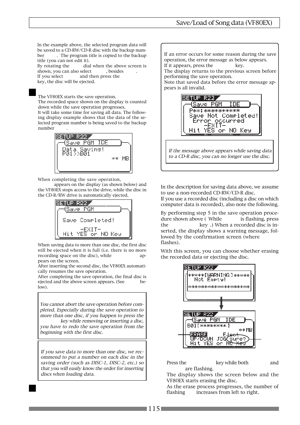 Hint 1 | Fostex VF80EX User Manual | Page 115 / 152