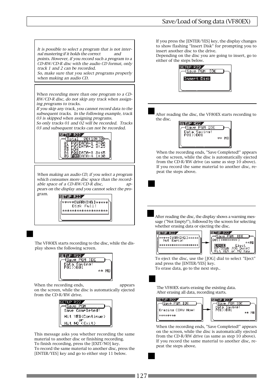 Fostex VF80EX User Manual | Page 127 / 152