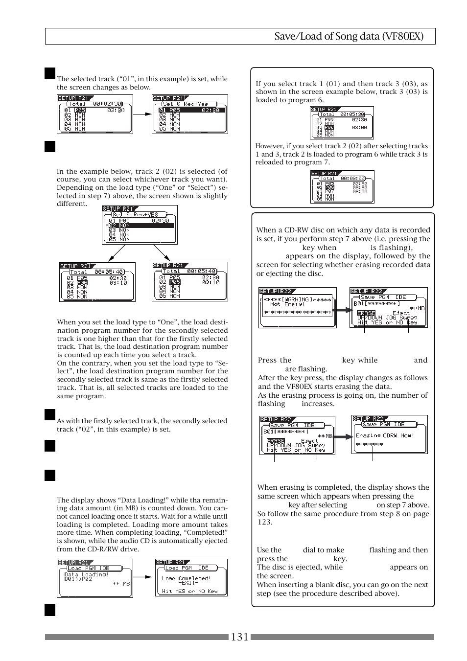 If you eject the disc | Fostex VF80EX User Manual | Page 131 / 152
