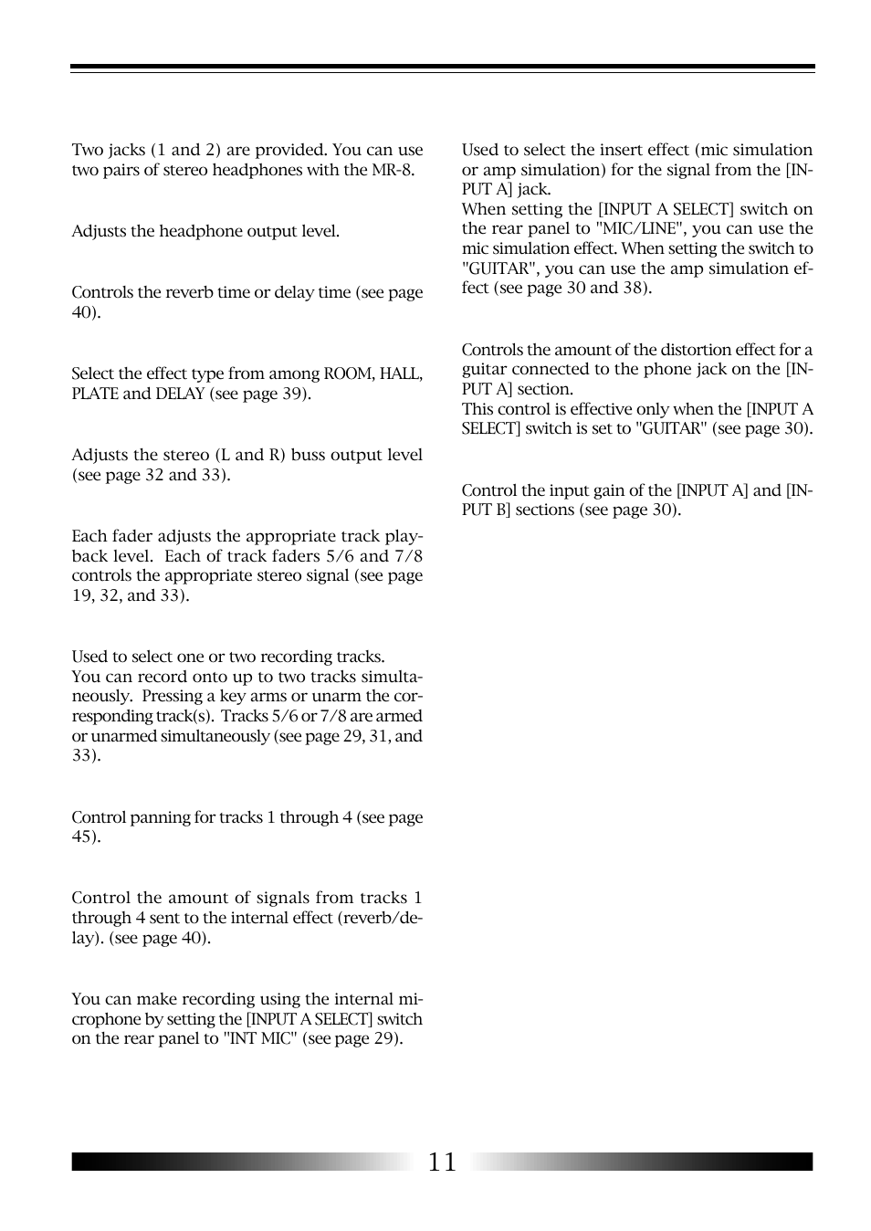 Fostex MR-8 User Manual | Page 11 / 102