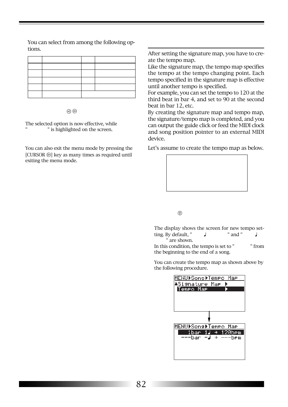 Creating the tempo map | Fostex MR-8 User Manual | Page 82 / 102