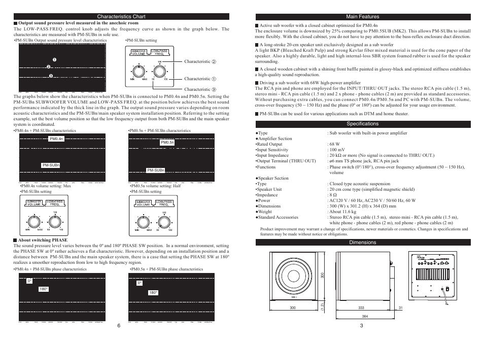 Fostex PM-SUBN User Manual | Page 3 / 4