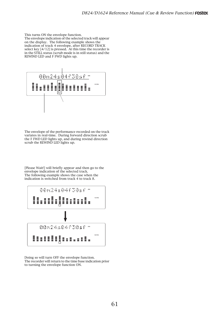 Fostex D1624 User Manual | Page 61 / 136