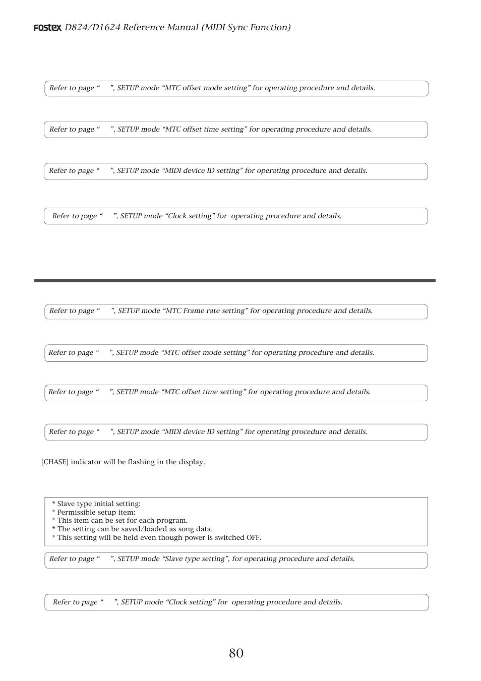 Fostex D1624 User Manual | Page 80 / 136