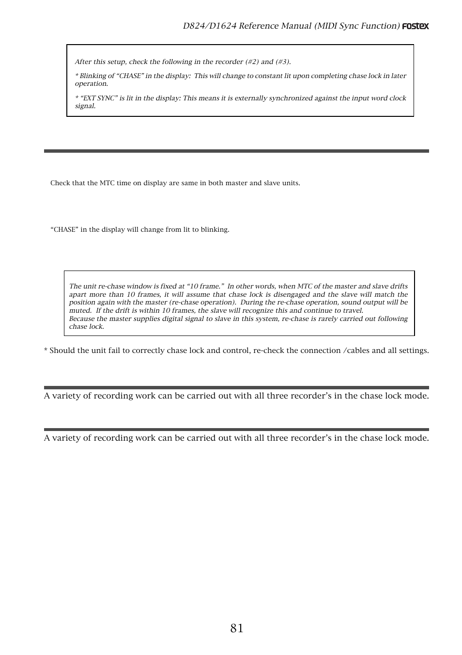 Fostex D1624 User Manual | Page 81 / 136