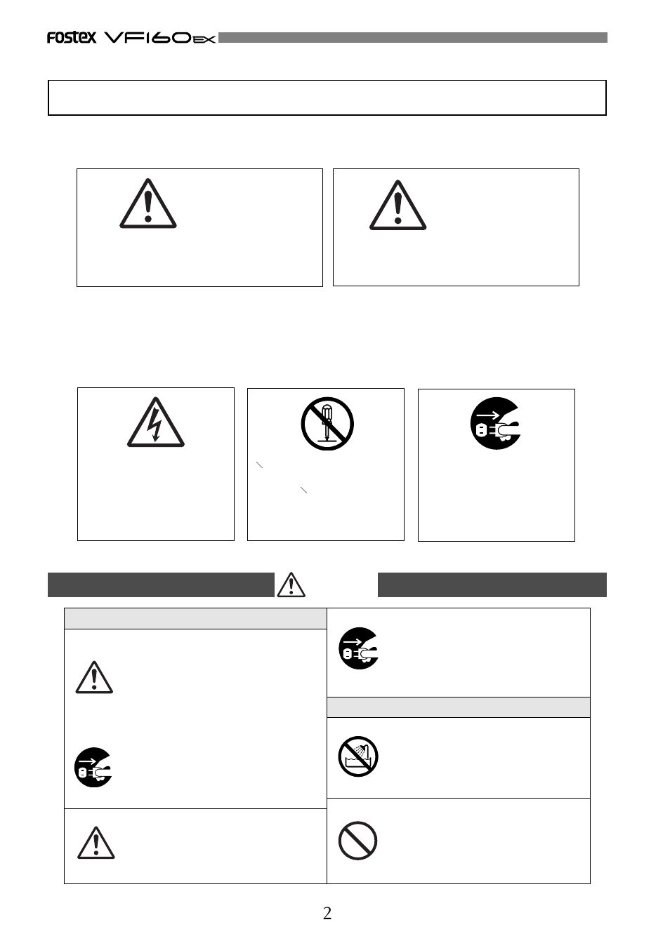 Fostex VF160EX User Manual | Page 2 / 156