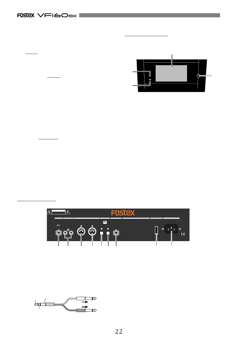 Fostex VF160EX User Manual | Page 22 / 156