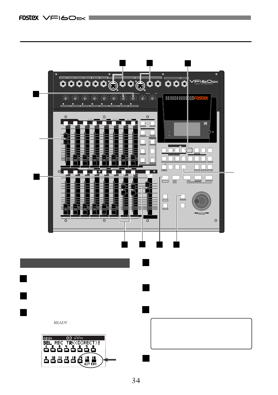 Optical, Ready | Fostex VF160EX User Manual | Page 34 / 156