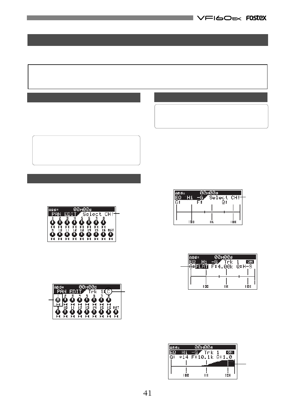 Fostex VF160EX User Manual | Page 41 / 156