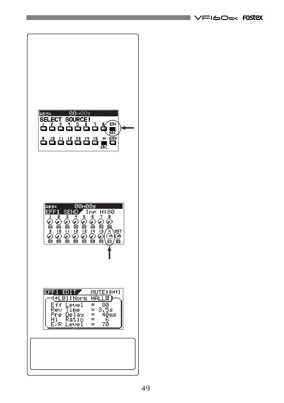 Fostex VF160EX User Manual | Page 49 / 156