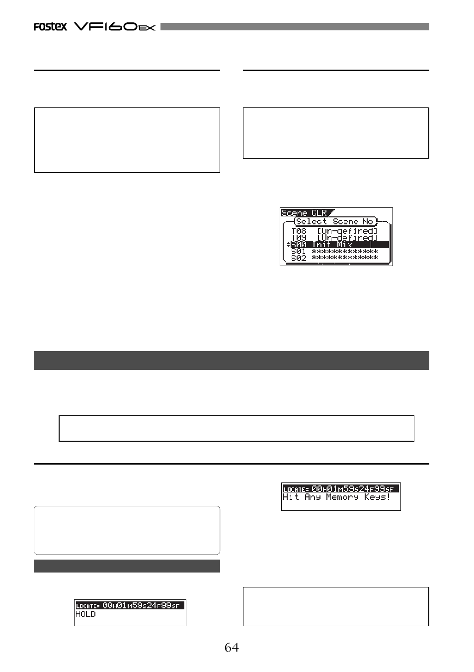 Fostex VF160EX User Manual | Page 64 / 156