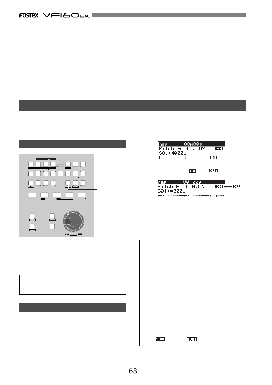 Fostex VF160EX User Manual | Page 68 / 156