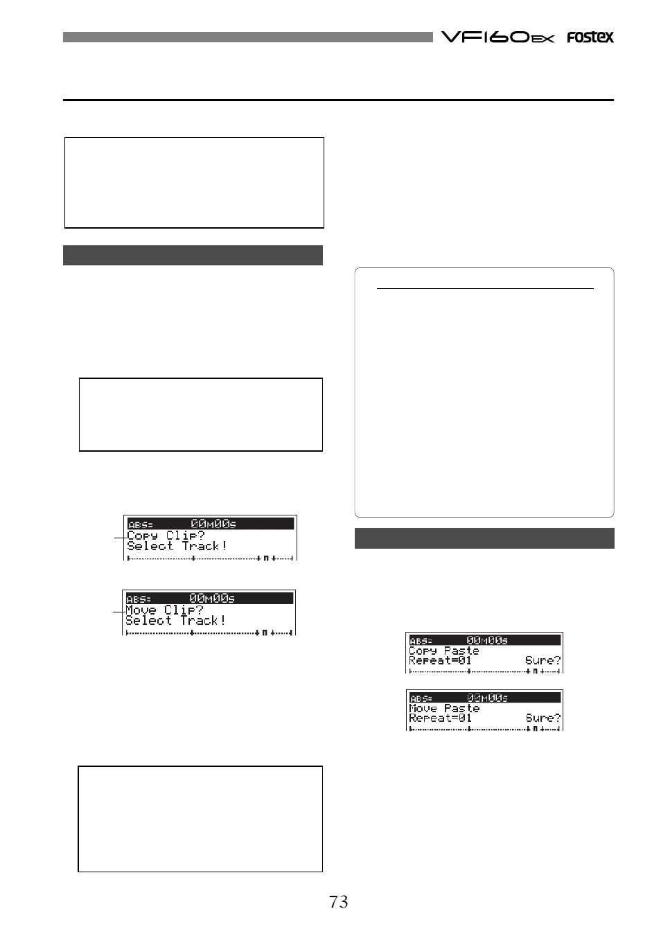 Fostex VF160EX User Manual | Page 73 / 156