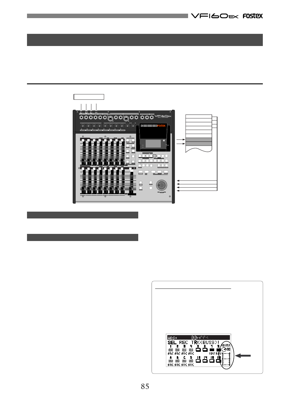 Access phantom cd play optical | Fostex VF160EX User Manual | Page 85 / 156