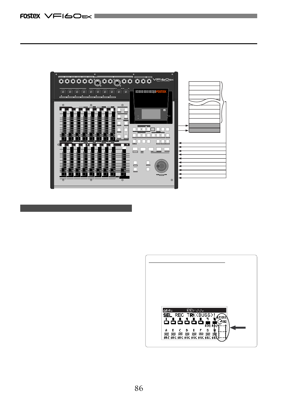 Scene seq. time base, Optical | Fostex VF160EX User Manual | Page 86 / 156