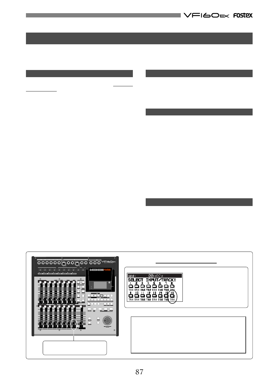 Fostex VF160EX User Manual | Page 87 / 156