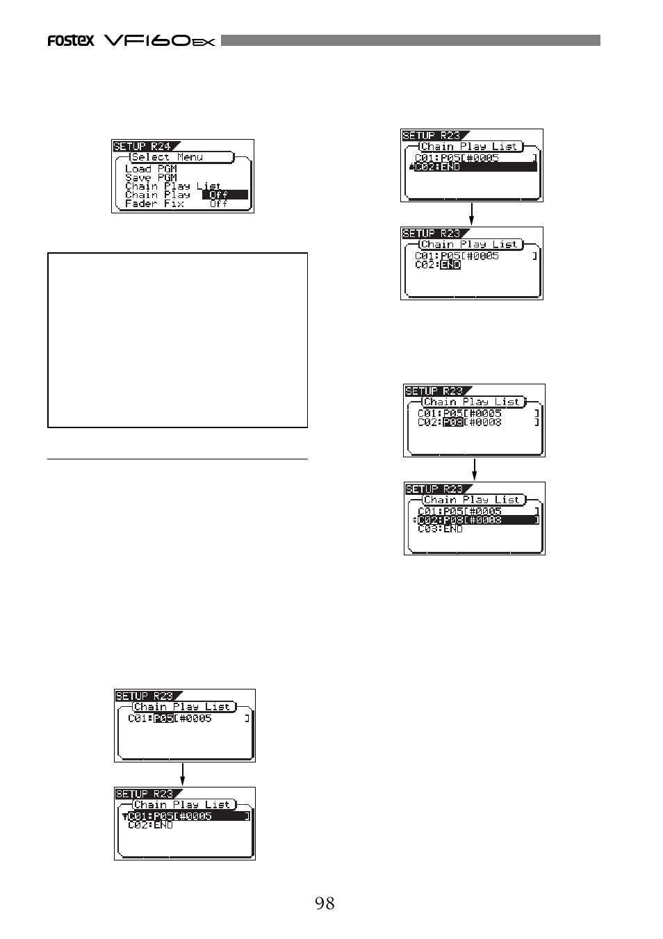 Fostex VF160EX User Manual | Page 98 / 156