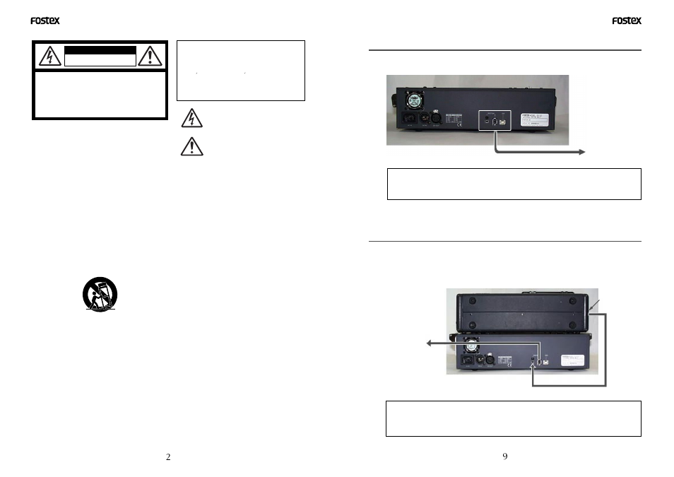 Safety instructions, Warning | Fostex EX12 User Manual | Page 2 / 10