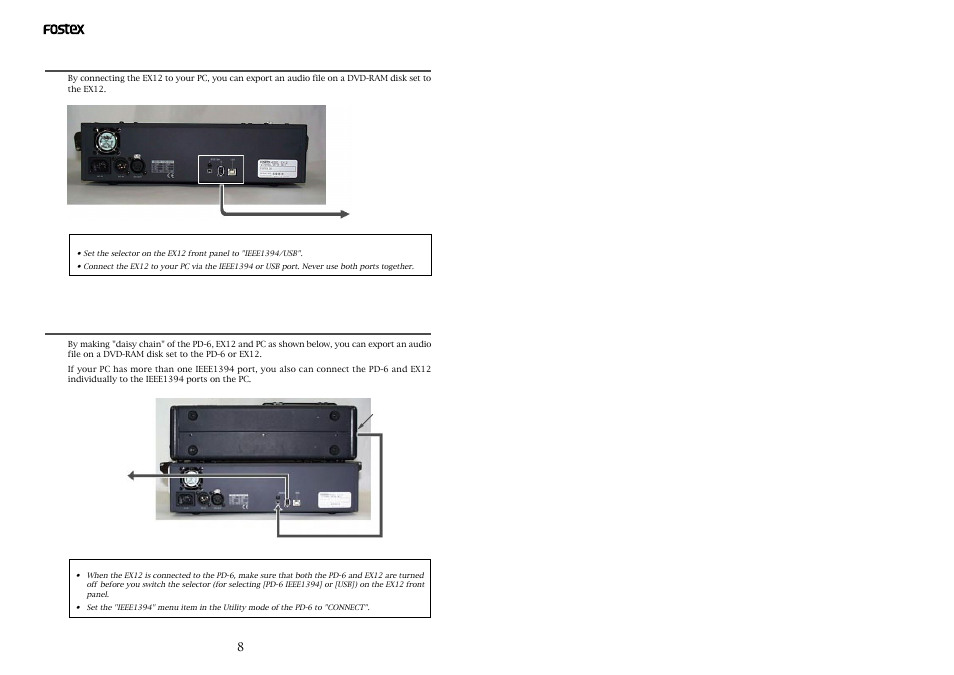 Fostex EX12 User Manual | Page 8 / 10