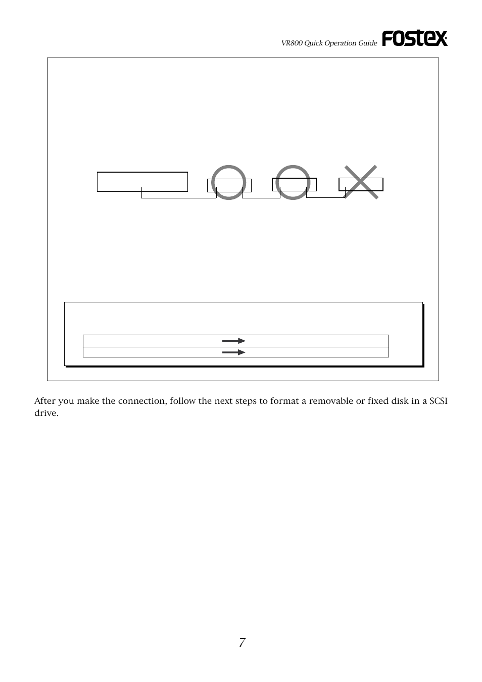 Scsi id number setting | Fostex VR800 User Manual | Page 7 / 24