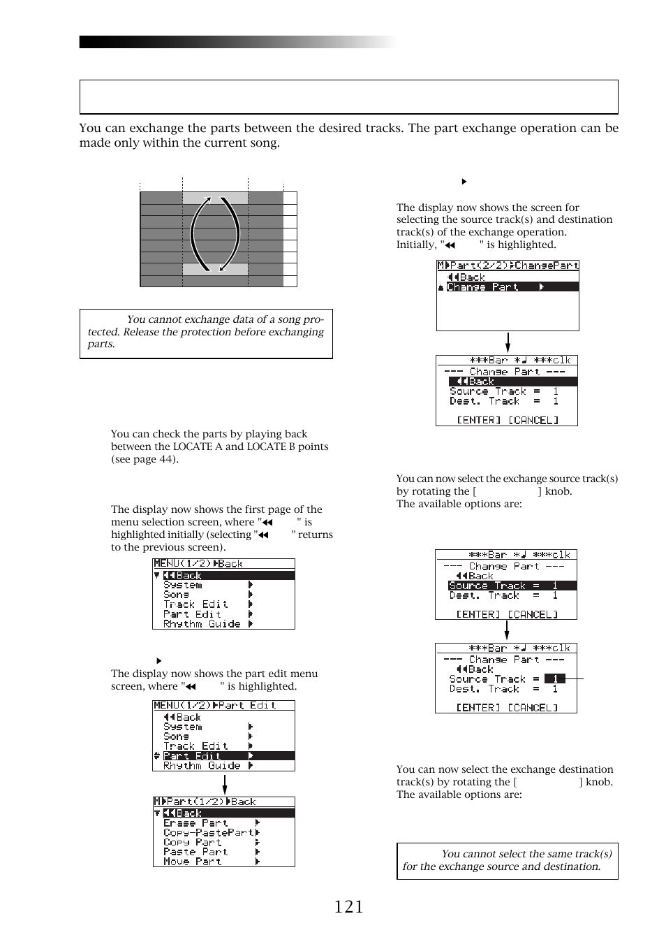 Exchange the part(s), Mr-8hd/cd | Fostex MR-8CD User Manual | Page 121 / 148