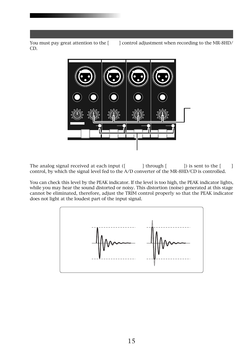 Mr-8hd/cd, Trim] control, Owner’s manual (read this chapter first!) | Fostex MR-8CD User Manual | Page 15 / 148