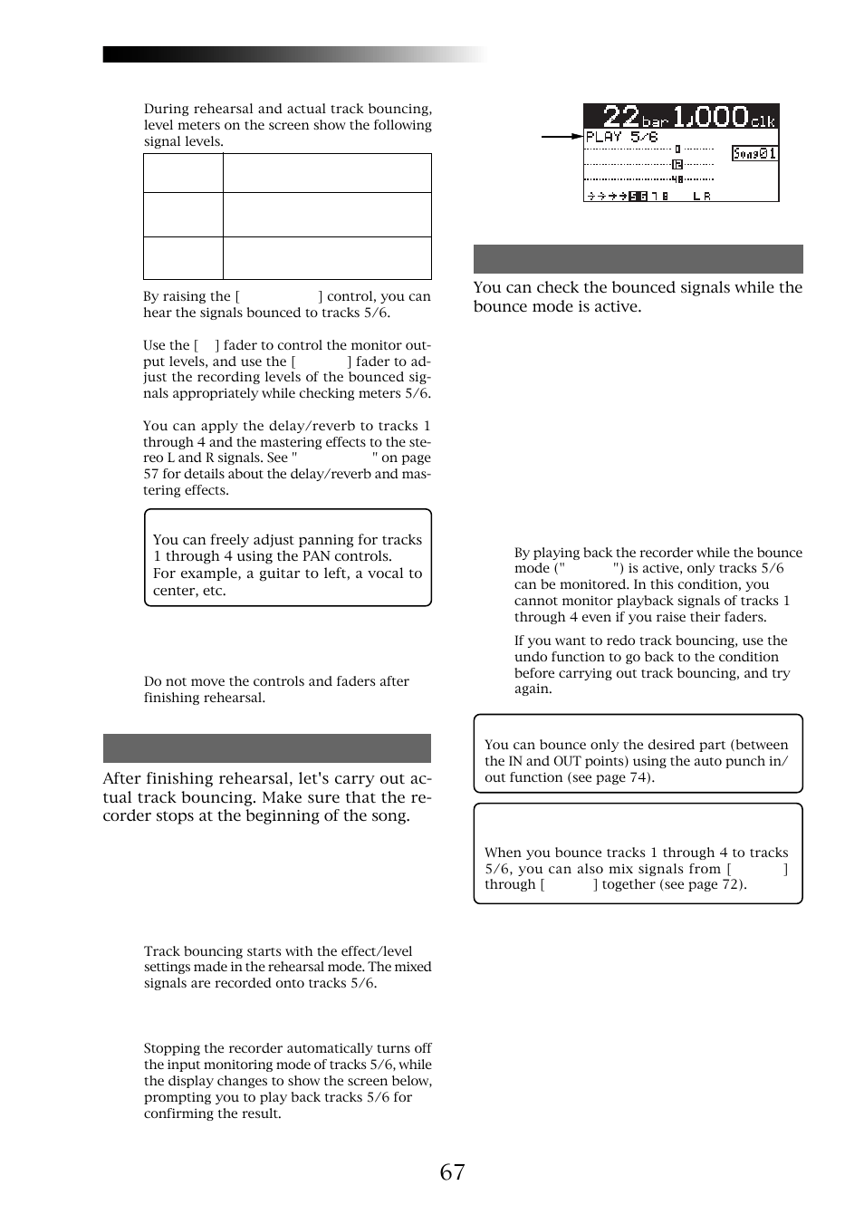 Mr-8hd/cd, Actual track bouncing | Fostex MR-8CD User Manual | Page 67 / 148