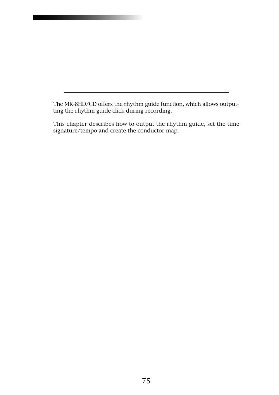 Rhythm guide function | Fostex MR-8CD User Manual | Page 75 / 148