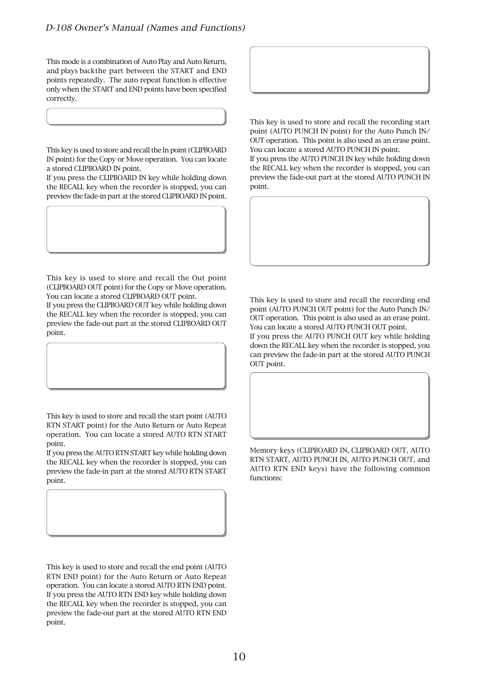 Fostex D-108 User Manual | Page 10 / 141