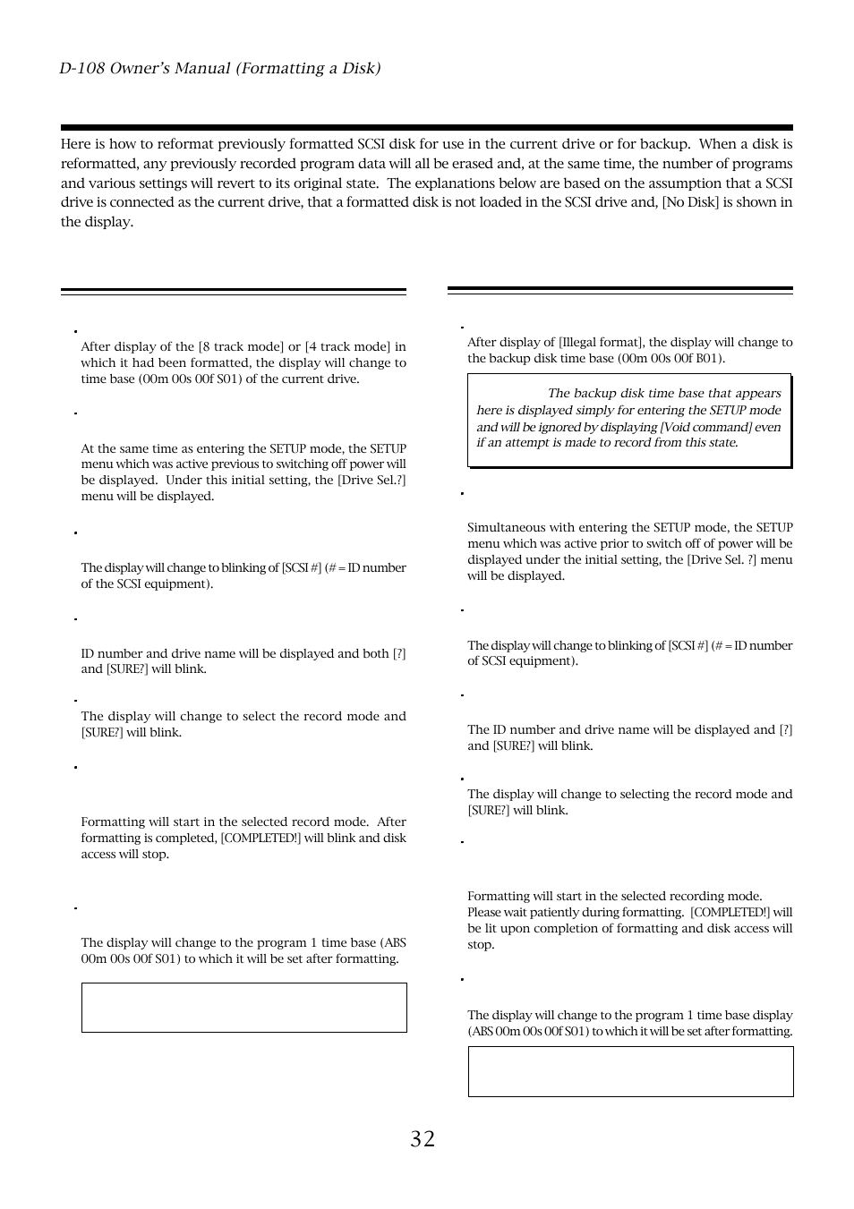 Fostex D-108 User Manual | Page 32 / 141