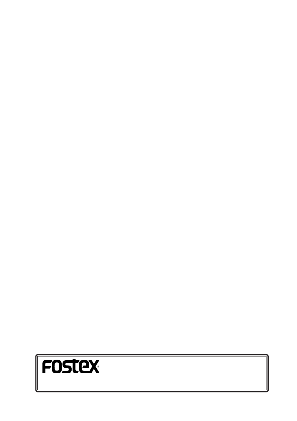 Fostex corporation, Fostex corporation of america | Fostex D2424 User Manual | Page 147 / 147