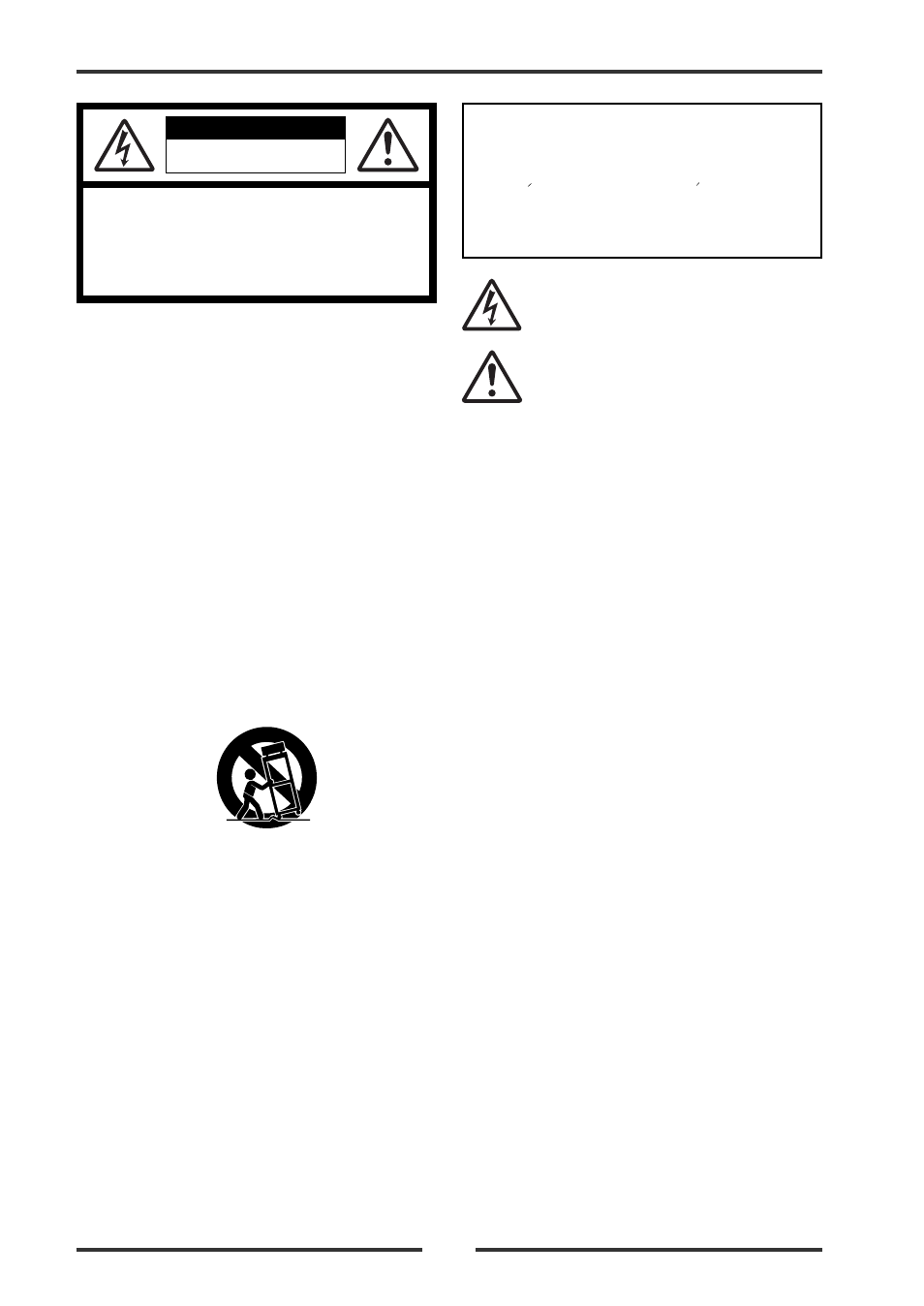 Safety instructions, Warning, Caution | Fostex LM16 User Manual | Page 2 / 48
